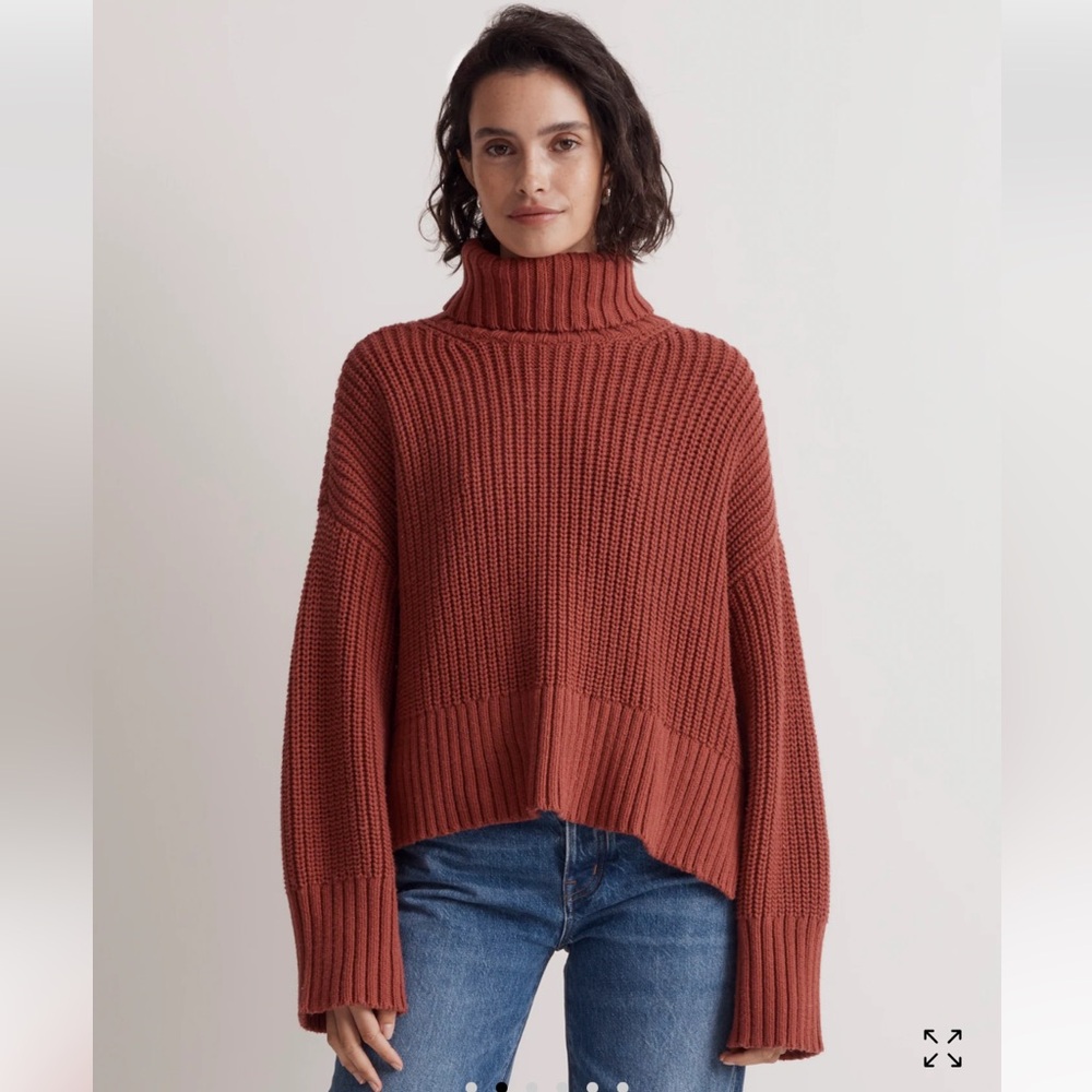 Madewell | Wide Rib Turtleneck Sweater | M